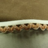 Ruban élastique Dentellé élastique cuivré 13 mm