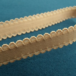 ruban élastique dentellé chair 10 mm