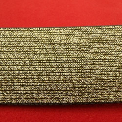RUBAN ELASTIQUE doré mat 50 mm