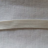 LOT DE 3 METRES ruban élastique blanc cassé 10 mm