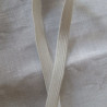 LOT DE 3 METRES ruban élastique blanc cassé 10 mm