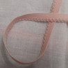 LOT DE 3 METRES élastique dentelé rose  9 mm