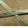 Ruban Simili Cuir /Skai  Python Gris 12 mm