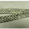 Ruban Simili Cuir /Skai  Python Gris 12 mm