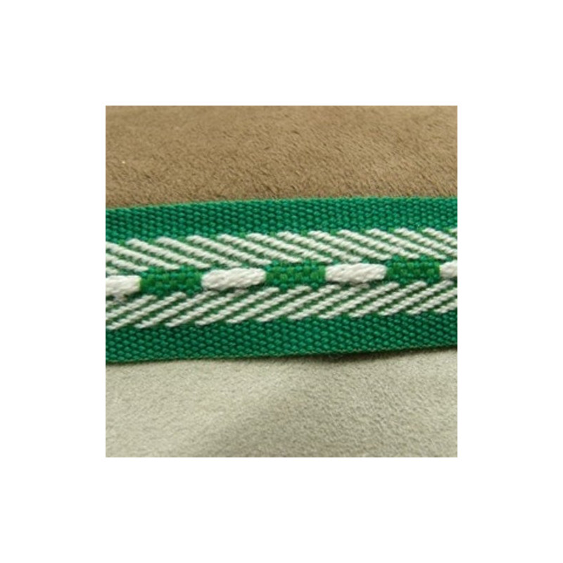 Déstockage Ruban Sangle Polyester Vert et Blanc 20 mm – Au mètre, lot 5 m ou 20 m