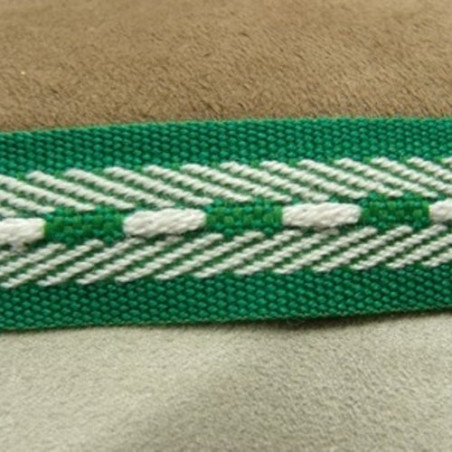 Déstockage Ruban Sangle Polyester Vert et Blanc 20 mm – Au mètre, lot 5 m ou 20 m