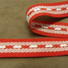 Déstockage Ruban Sangle Polyester Rouge et Blanc 20 mm – Au mètre, lot 5 m ou 20 m
