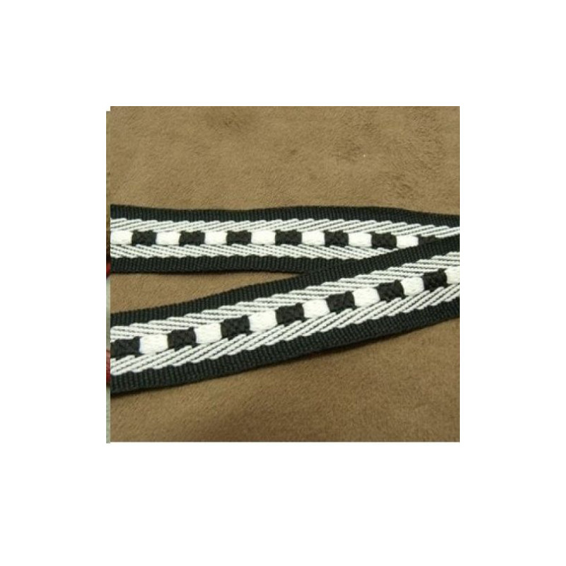 Déstockage Ruban Sangle Noir et Blanc 20 mm – Au mètre, lot 5 m ou 20 m