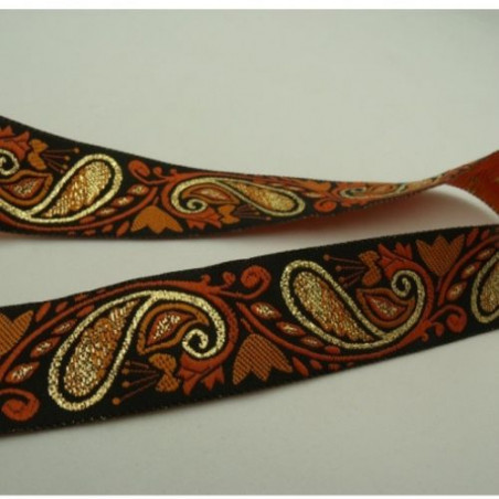 Ruban Avec Deux Bandes Velours 25 mm