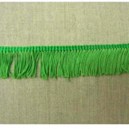 Ruban Frange Polyester Viscose Vert 50 mm