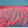 Ruban Frange Polyester  Rose Fuschia 9 cm