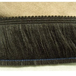 Frange marron foncé En Polyester 50 mm