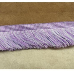 Déstockage frange polyester parme 35 mm – au mètre ou lot 20 m