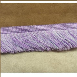 Déstockage frange polyester parme 35 mm – au mètre ou lot 20 m