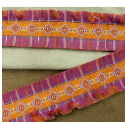 LOT DE Ruban Double Petite Frange 35 mm