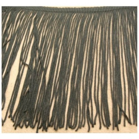 Frange Noire En Polyester 15 cm