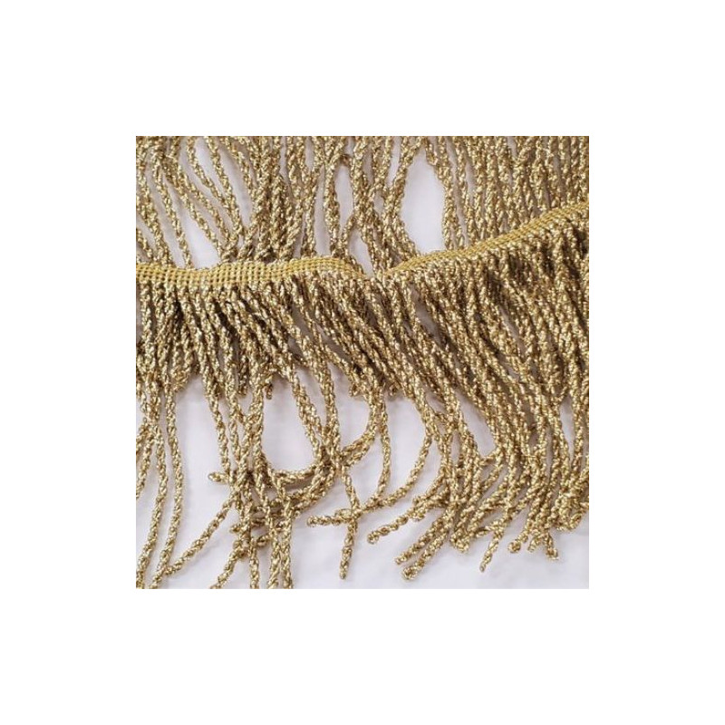 Ruban Frange Doré En lurex 13 cm