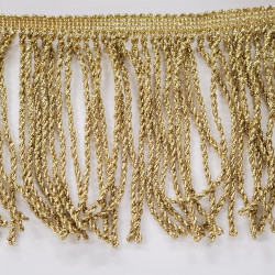 Ruban Frange Doré En lurex 13 cm