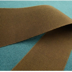 Ruban Tissé Vert Et Beige, 25 mm