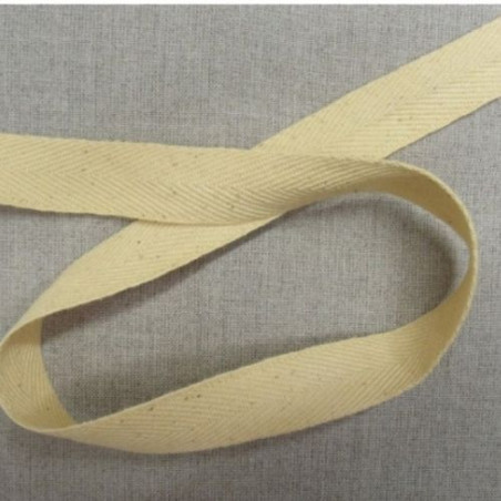 LOT DE 3 METRES Ruban sergé coton 20 mm