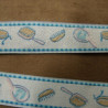 PROMOTION Frange Polyester Parme 35 mm