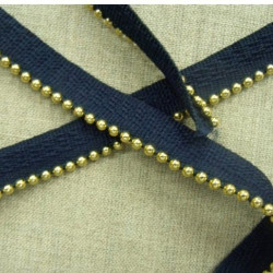 PROMOTION Frange Polyester Parme 35 mm