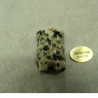 PENDENTIF MOTIF CHOUETTE- DALMATINE JASPER,HAUTEUR 2cm / LARGEUR: 1,5 cm/ EPAISSEUR: 1,5 cm