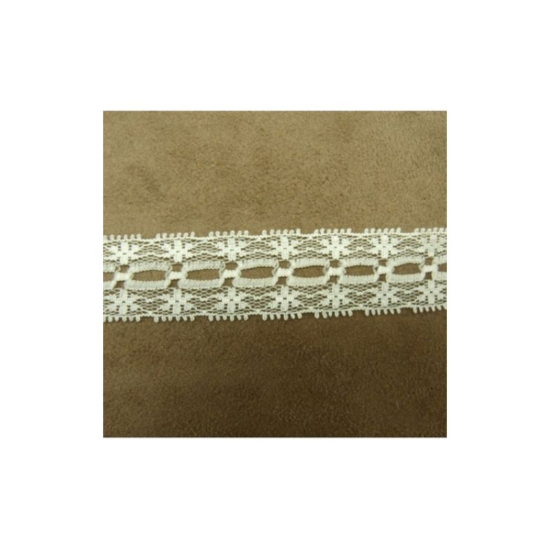 Ruban Frange Beige Et Multicolore Vintage 50mm