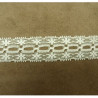 Ruban Frange Beige Et Multicolore Vintage 50mm