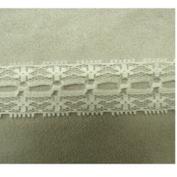 Ruban Frange Beige Et Multicolore Vintage 50mm