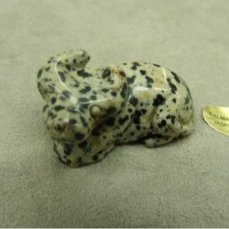 PIERRE MOTIF TAUREAU - DALMATINE,LONGUEUR: 3,5 cm / HAUTEUR,1.5 cm / LARGEUR: 2 cm