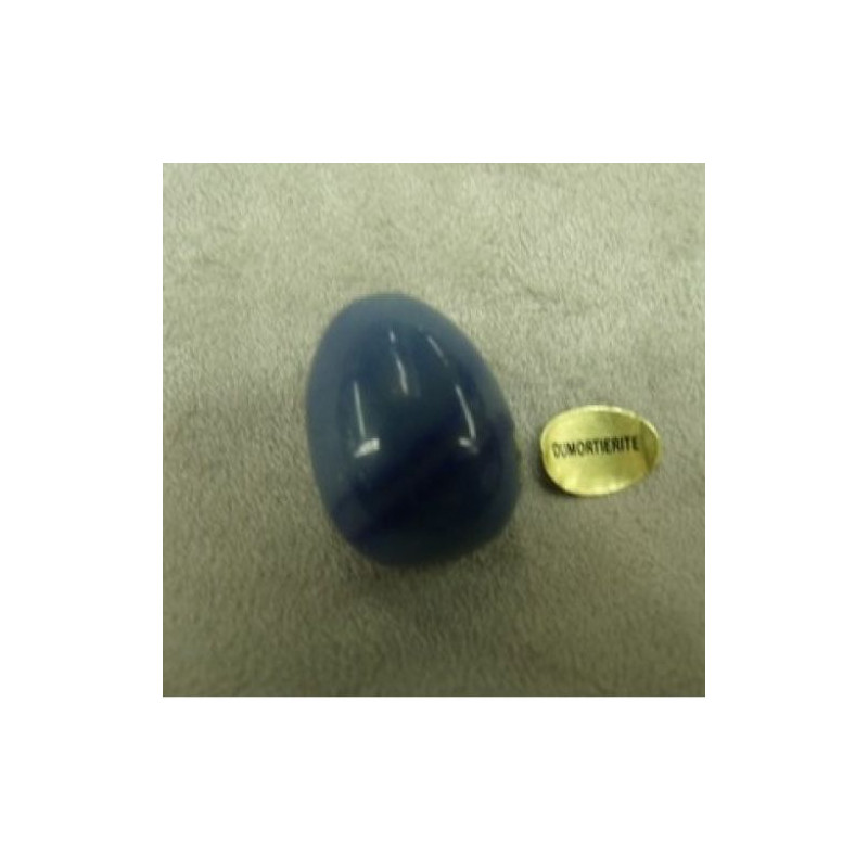 PIERRE MOTIF OEUF PM- DUMORTERITE ,HAUTEUR : 2,5 cm / LARGEUR : 1,7 cm