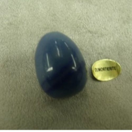 PIERRE MOTIF OEUF PM- DUMORTERITE ,HAUTEUR : 2,5 cm / LARGEUR : 1,7 cm