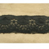 DENTELLE DE CALAIS motif fleur noire 3 cm