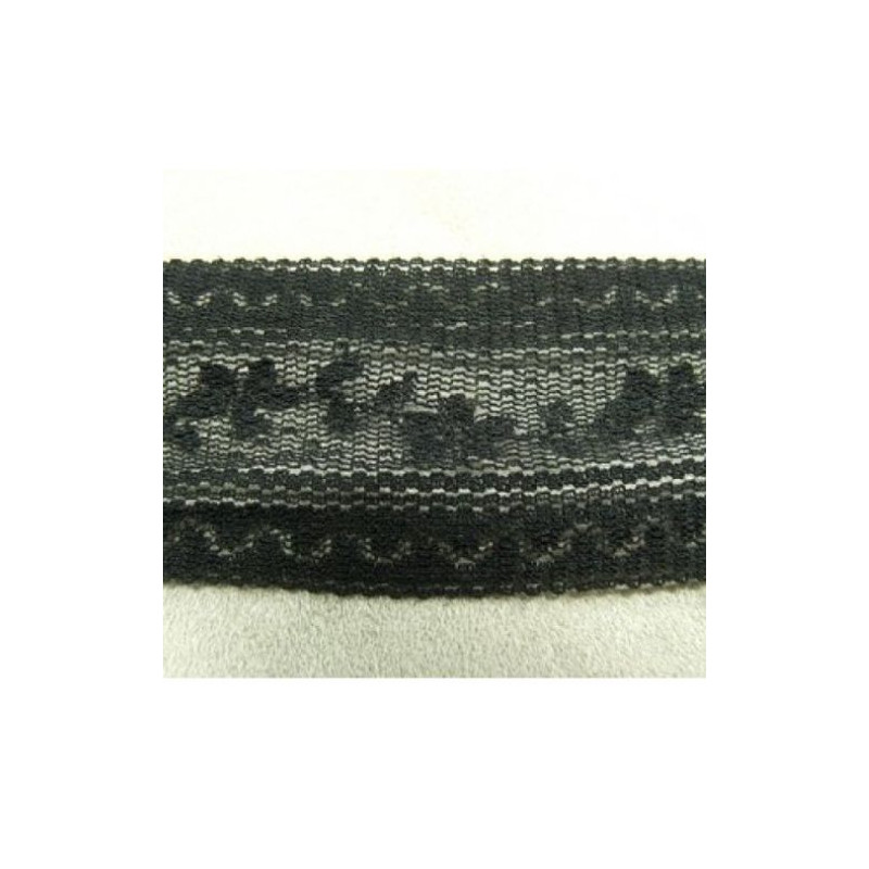 DENTELLE DE CALAIS noire 4 cm