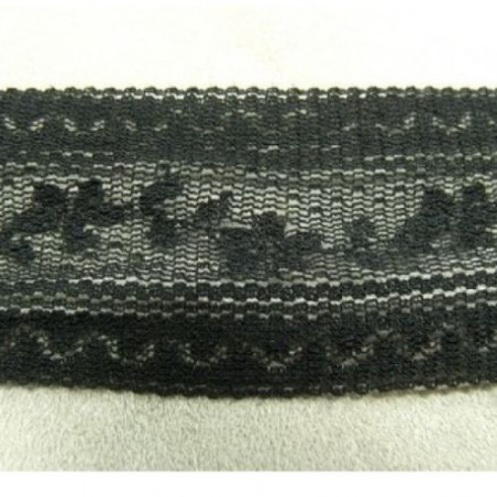 DENTELLE DE CALAIS noire 4 cm