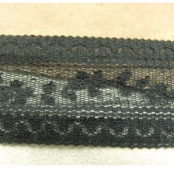 DENTELLE DE CALAIS noire 4 cm