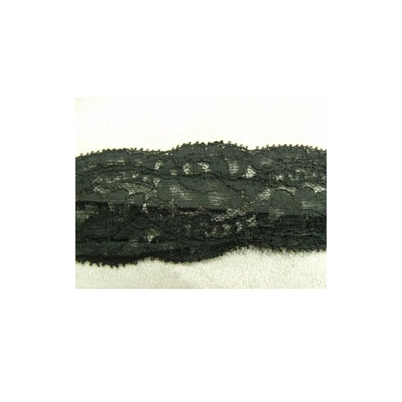 DENTELLE DE CALAIS noire 4 cm
