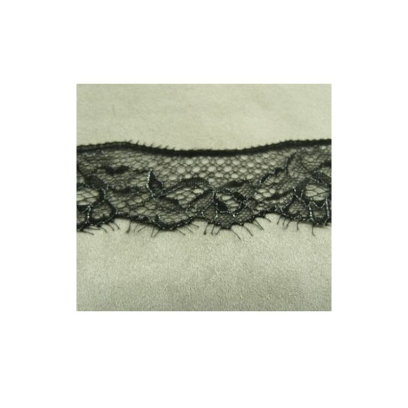 DENTELLE DE CALAIS POLYAMIDE noire 3 cm