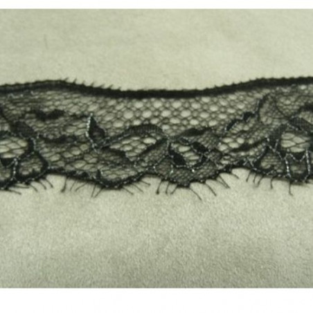 DENTELLE DE CALAIS POLYAMIDE noire 3 cm