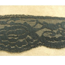 DENTELLE DE CALAIS Noire 6 cm