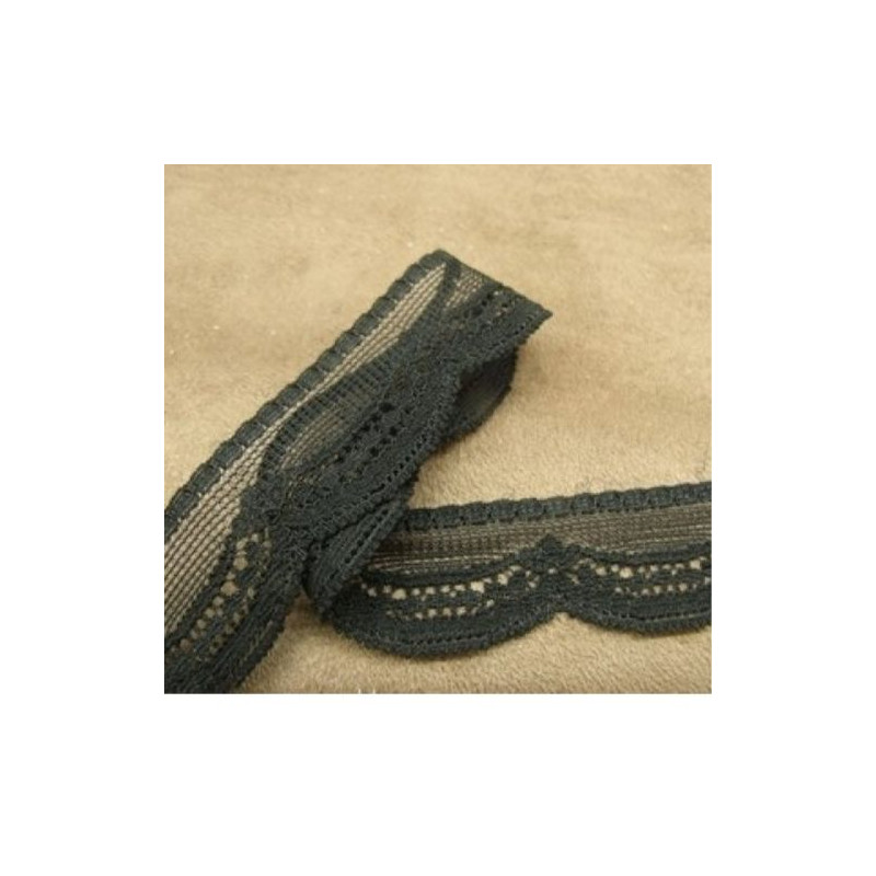 DENTELLE DE CALAIS noire 2 cm