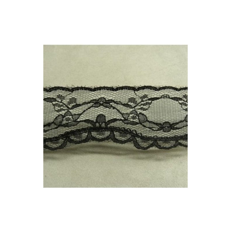 DENTELLE DE CALAIS noire 4 cm