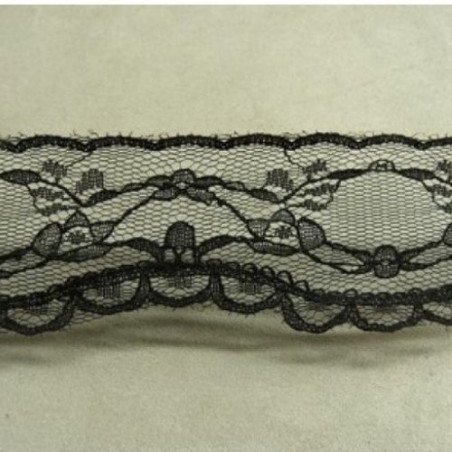 DENTELLE DE CALAIS noire 4 cm