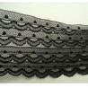 DENTELLE DE CALAIS noire sur 4 rangées 7,5 cm