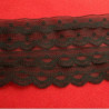 DENTELLE DE CALAIS noire sur 4 rangées 7,5 cm