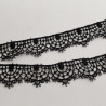 dentelle de calais noire 2.5 cm