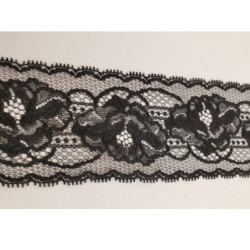 dentelle de calais leavers noire 7 cm