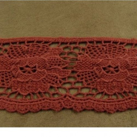 DENTELLE de calais stretch bordeaux 5,5 cm