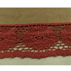 DENTELLE de calais stretch  bordeaux 5,5 cm